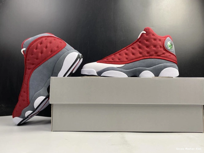 Grey Jordan Retro Air Gym Red 414571-600 13 Flint 0607